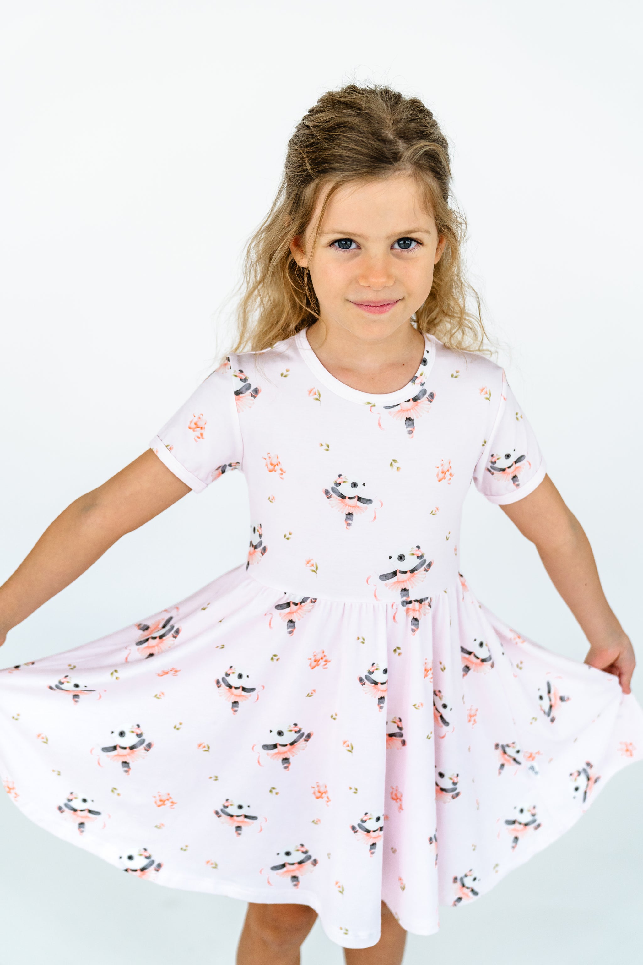 Ballerina Panda Short Sleeve Dress