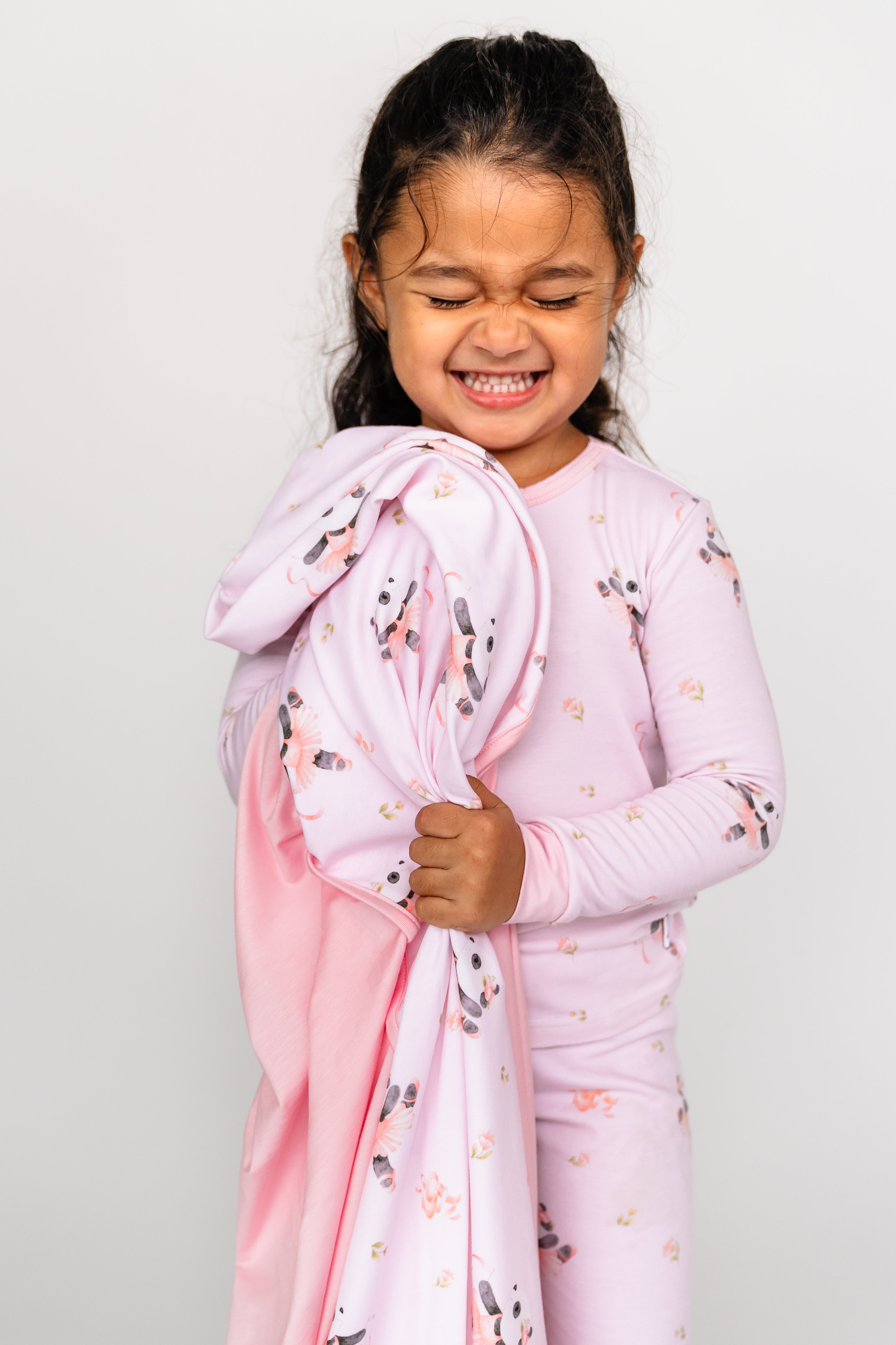 Ballerina Panda Ultra Soft, hypoallergenic and breathable TENCEL™ Long Sleeve Pyjama Set