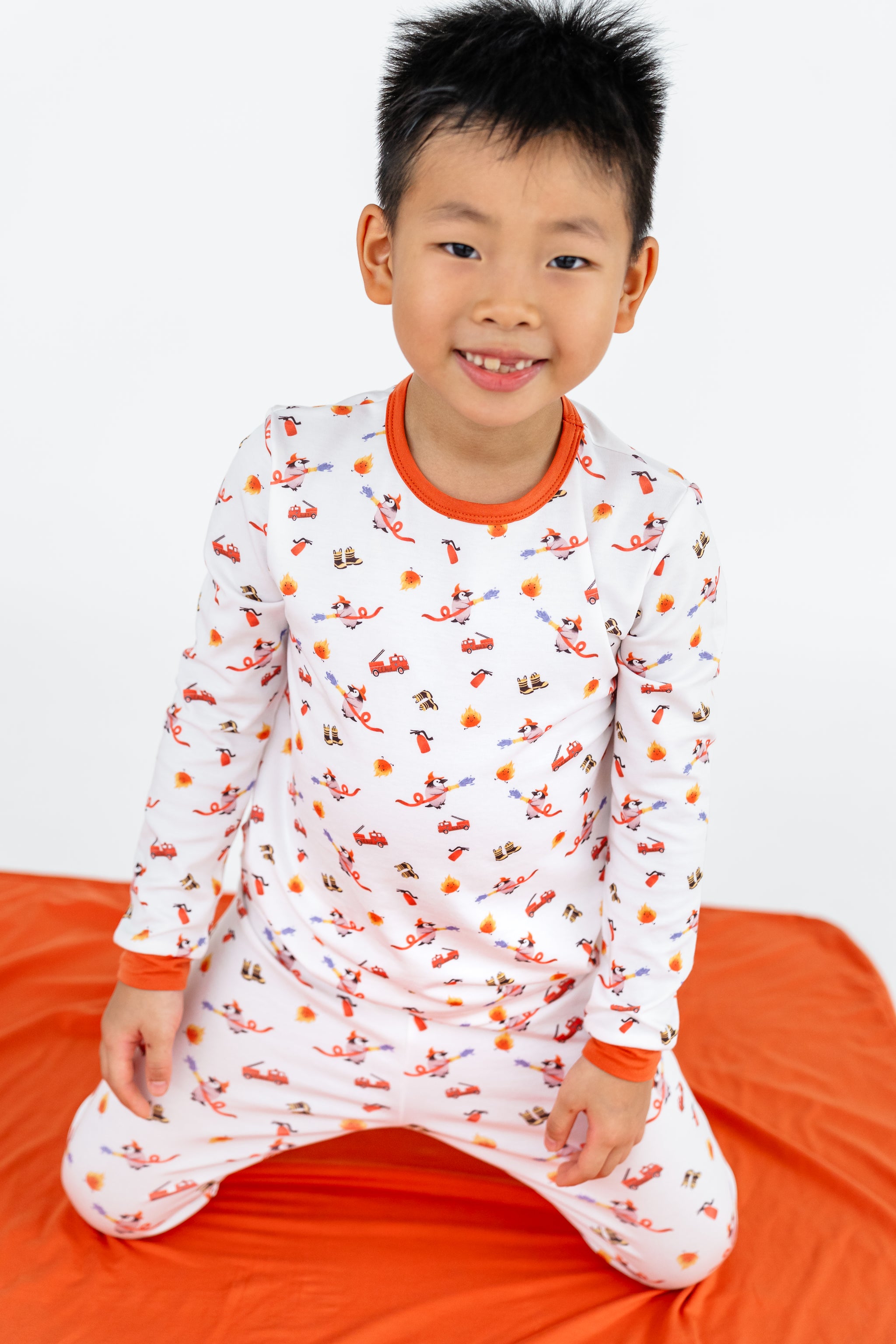 Firefighter Penguin Long Sleeve Pyjamas Set